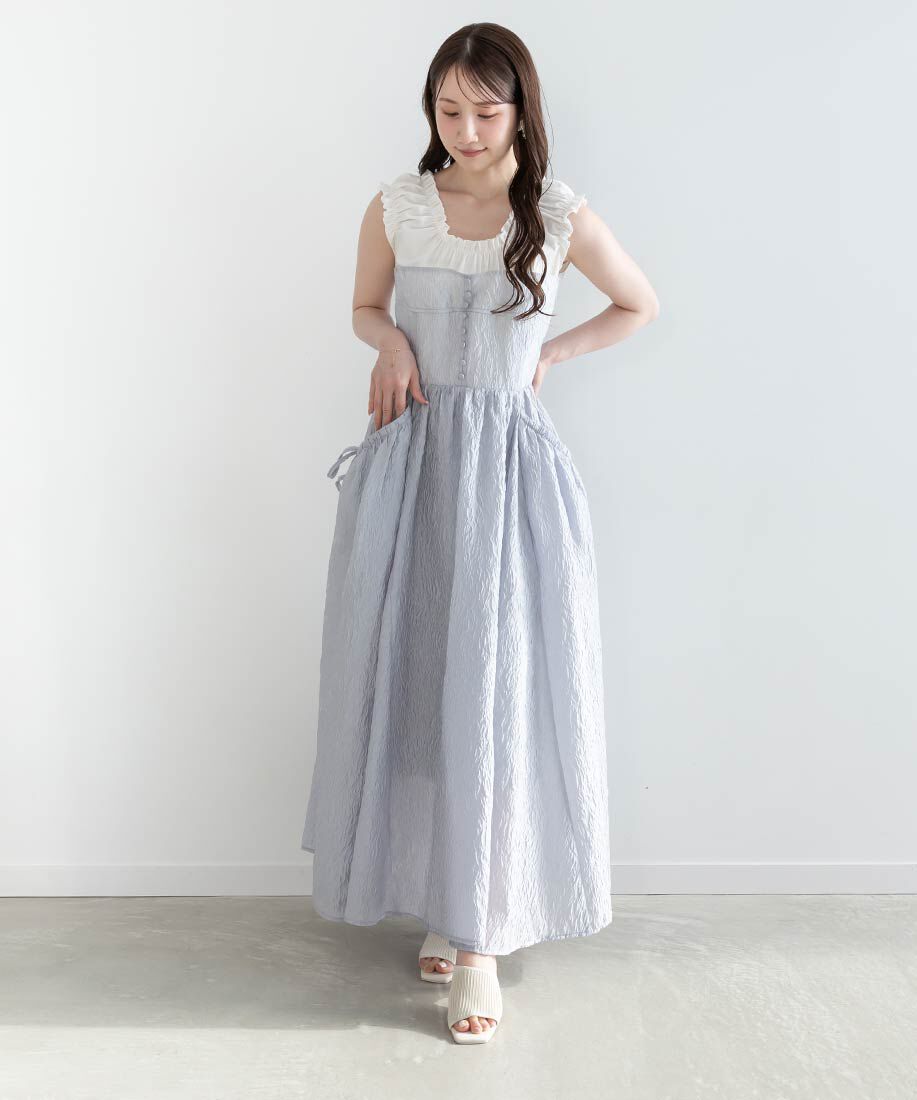  「【SUSTAINABLE】アシンメトリーニットミュールサンダル」|パンプス|
