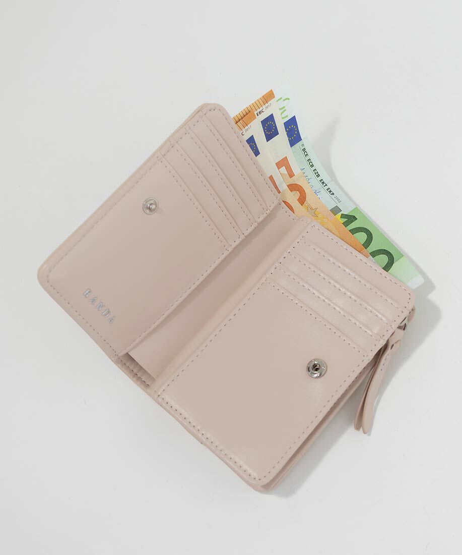  「【Classical Ribbon Collection】ロゴチャーム付きリボンツイードウォレット」|財布|