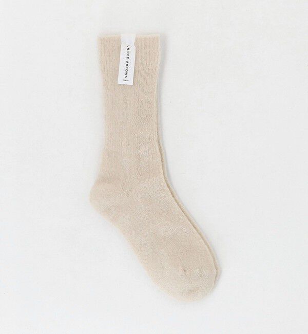 UNITED ARROWS「へアリー リブソックス」|ソックス|NATURAL