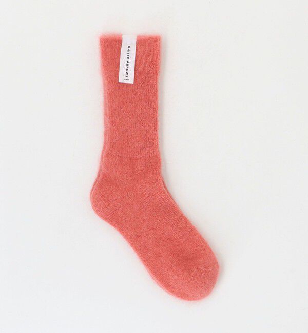 UNITED ARROWS「へアリー リブソックス」|ソックス|PINK