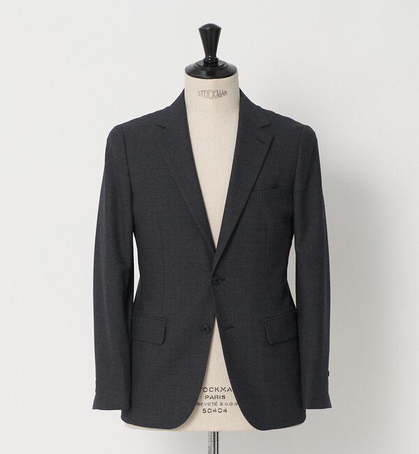 UNITED ARROWS green label relaxing「A+ TWPU バーズアイ 2B スリム セットアップ ジャケット -ストレッチ-」|テーラードジャケット|