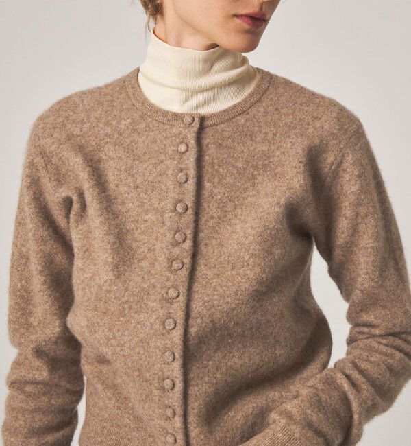 STEVEN ALAN「＜Steven Alan＞ウール ナイロン キャメル ミックス カーディガン」|カーディガン|