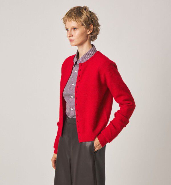 STEVEN ALAN「＜Steven Alan＞ウール ナイロン キャメル ミックス カーディガン」|カーディガン|