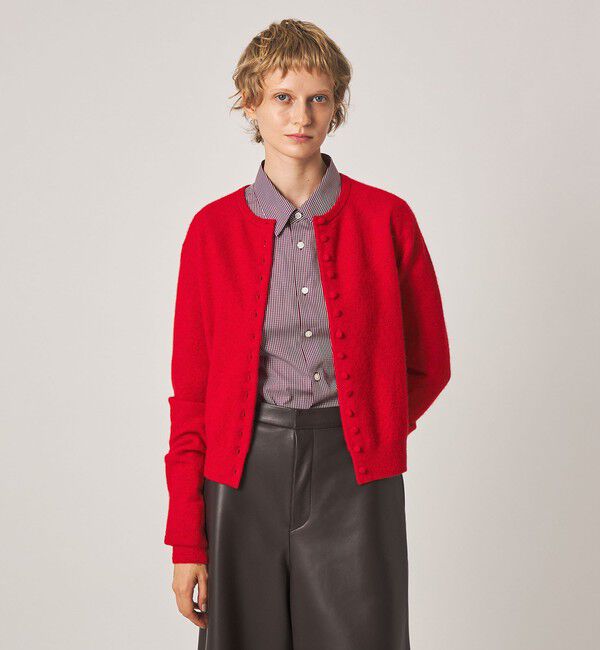 STEVEN ALAN「＜Steven Alan＞ウール ナイロン キャメル ミックス カーディガン」|カーディガン|