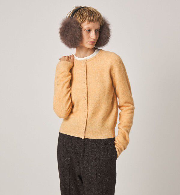 STEVEN ALAN「＜Steven Alan＞ウール ナイロン キャメル ミックス カーディガン」|カーディガン|YELLOW
