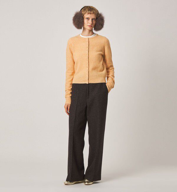 STEVEN ALAN「＜Steven Alan＞ウール ナイロン キャメル ミックス カーディガン」|カーディガン|
