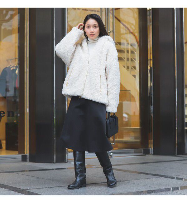 BEAMS SELECTION for WOMEN「【WEB限定】TATRAS / IPAMA ボア フードジャケット」|ブルゾン・スタジャン|