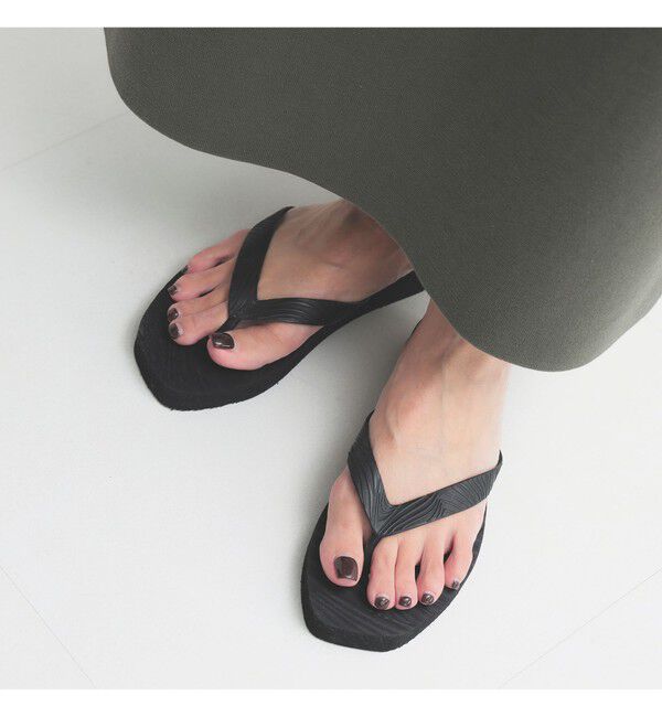 BEAMS SELECTION for WOMEN「SLEEPERS / Tapered platform サンダル」|サンダル|BLACK