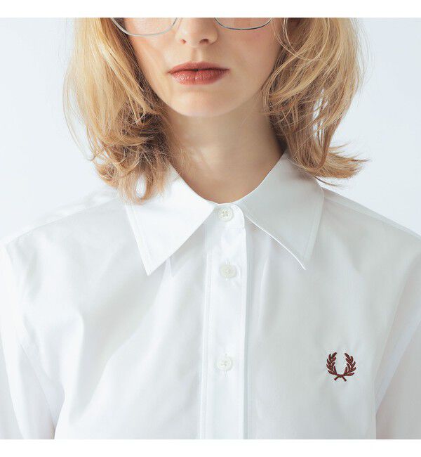 BEAMS SELECTION for WOMEN「【別注】FRED PERRY / ペプラム シャツ〈26AW 洗える 寒暖差対策〉」|シャツ・ブラウス|