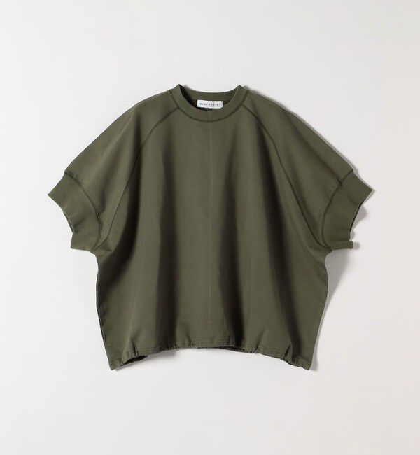 quaranciel「〈洗濯機可能〉ライト ポンチ ハーフスリーブ ドロスト ルーズ TEE」|Tシャツ・カットソー|