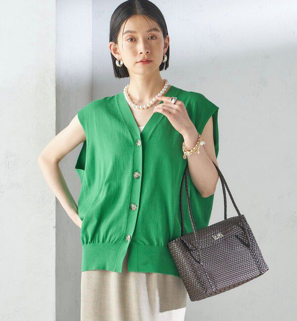 SHIPS for women「【SHIPS別注】Diminutivo:フタ付き メルカドバッグ」|かごバッグ|