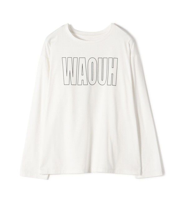 SHIPS for women「プリント ロゴ ロング スリーブ TEE」|Tシャツ・カットソー|