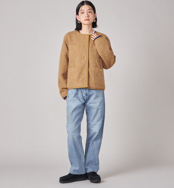 SHIPS for women「SHIPS NINE CASE: ノーカラー ジャケット」|ノーカラージャケット|