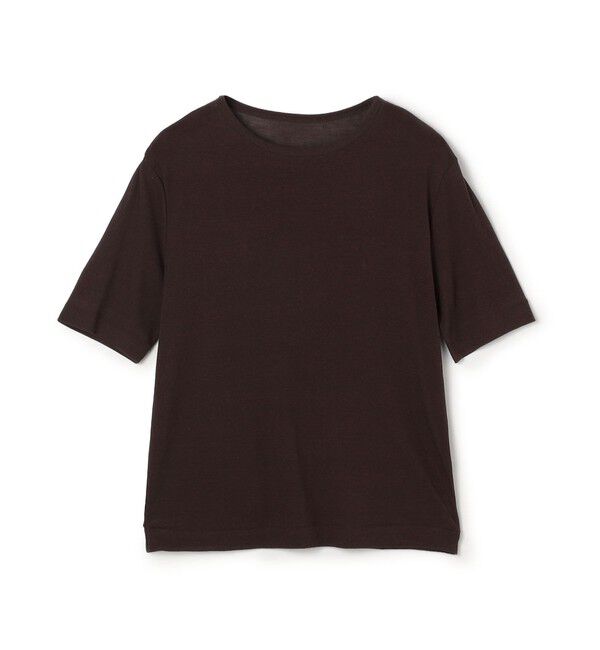 MACPHEE「シアージャージー ハーフスリーブプルオーバー」|Tシャツ・カットソー|49 ダークブラウン