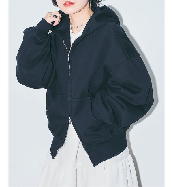  「《追加予約2》V/O ZIP-UP HOODIE：パーカー」|スウェット・ジャージ|ブラック