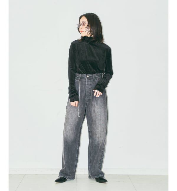  「SHEER VELOR HIGH NECK TOP：カットソー」|Tシャツ・カットソー|
