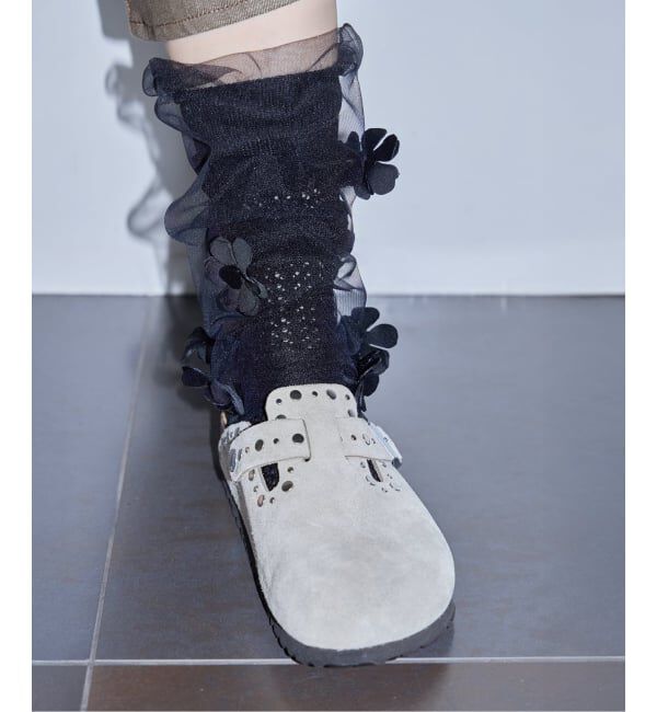  「《予約》MARGE 別注 Tulle flower legcover 1012-0105-038：レッグカバー」|レッグウォーマー|