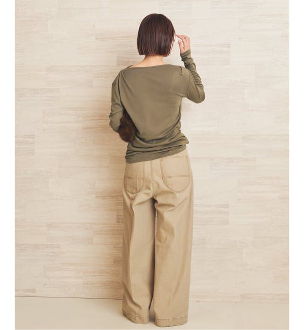 Plage「《予約》Tuck Drape ロンT」|Tシャツ・カットソー|