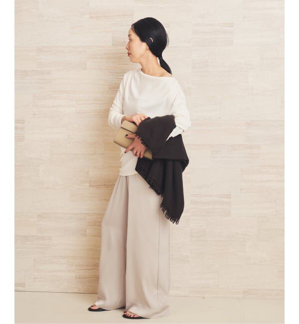 Plage「《予約》Tuck Drape ロンT」|Tシャツ・カットソー|