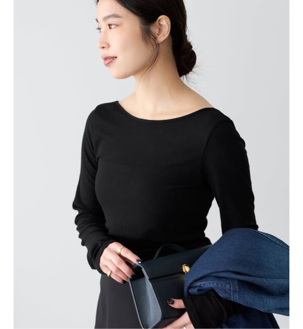 Plage「バックスクエアプルオーバー」|Tシャツ・カットソー|ブラック