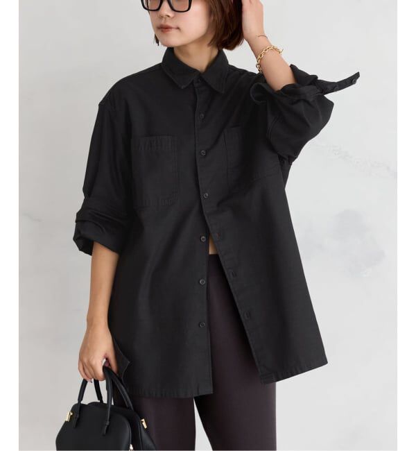 Plage「Utility Long シャツ」|シャツ・ブラウス|ブラック