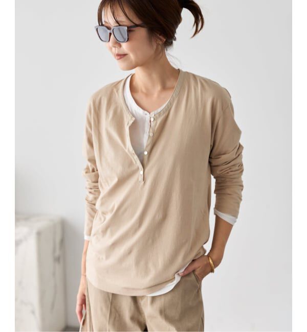 Plage「Henry ロンT」|Tシャツ・カットソー|ベージュ