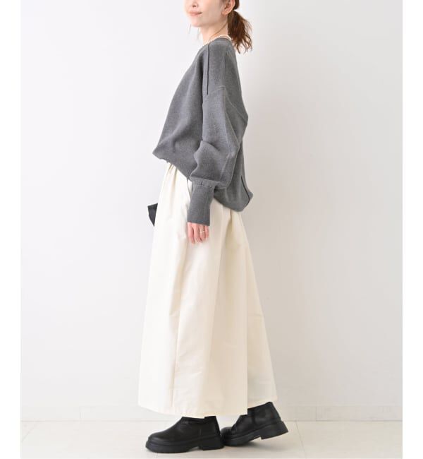 SLOBE IENA「《WEB限定/追加予約》オーバーサイズ スウェットライクニット」|ニット・セーター|