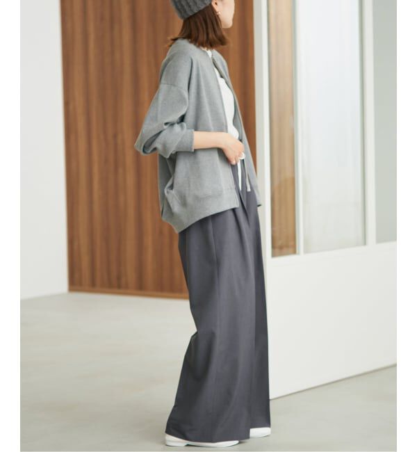 SLOBE IENA「《接触冷感/UVカット/吸水速乾/4サイズ展開》ワイドスラックス」|スラックス|