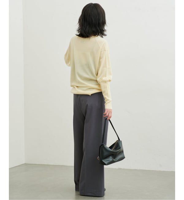 SLOBE IENA「《接触冷感/UVカット/吸水速乾/4サイズ展開》ワイドスラックス」|スラックス|