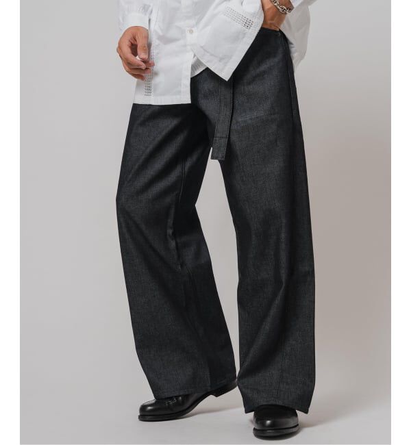 EDIFICE「LEVI&rsquo;S(R)/リーバイス(R) 別注 TWISTED BELTED デニムパンツ (L30)」|デニム|
