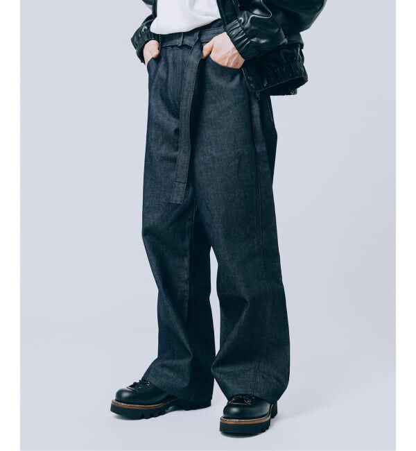 EDIFICE「LEVI&rsquo;S(R)/リーバイス(R) 別注 TWISTED BELTED デニムパンツ (L30)」|デニム|