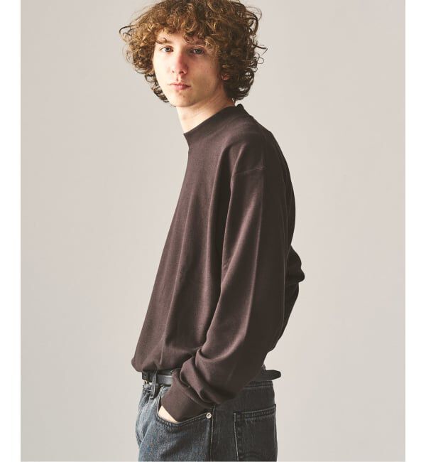 417 EDIFICE「【Hanes&times;417 EDIFICE】別注 CLEAR CUT COTTON SMOOTH MOCK NECK（MODERN FIT）」|Tシャツ・カットソー|