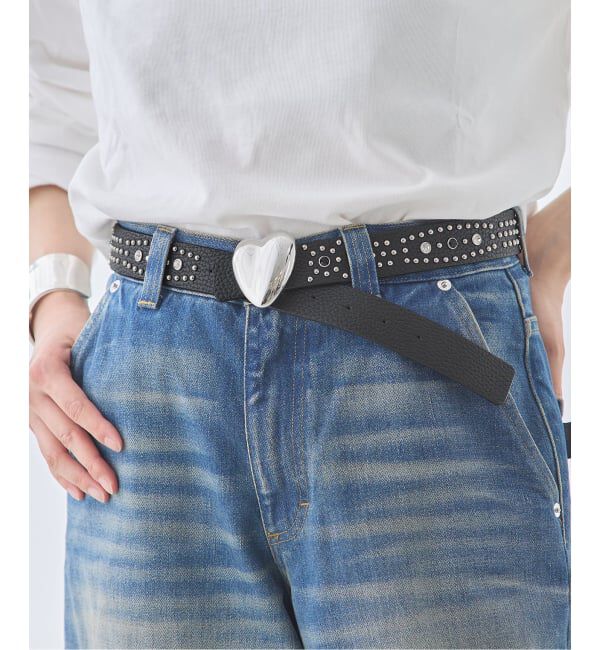 journal standard L'essage「A VACATION/ア バケーション HEART30 STONE STUDS SV ベルト」|ベルト|