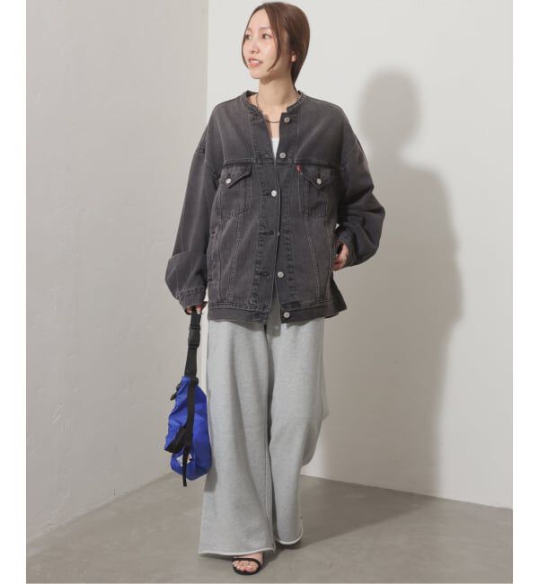JOURNAL STANDARD relume「別注【LEVI&rsquo;S】COLLARLESS XL TRUCKER BK：デニムジャケット」|デニムジャケット|