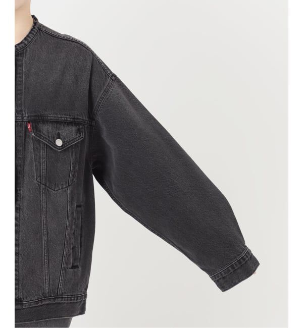 JOURNAL STANDARD relume「別注【LEVI&rsquo;S】COLLARLESS XL TRUCKER BK：デニムジャケット」|デニムジャケット|