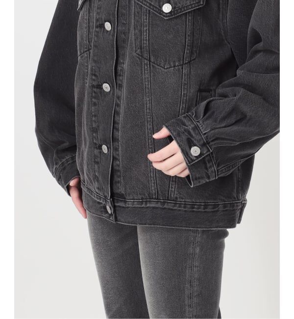 JOURNAL STANDARD relume「別注【LEVI&rsquo;S】COLLARLESS XL TRUCKER BK：デニムジャケット」|デニムジャケット|