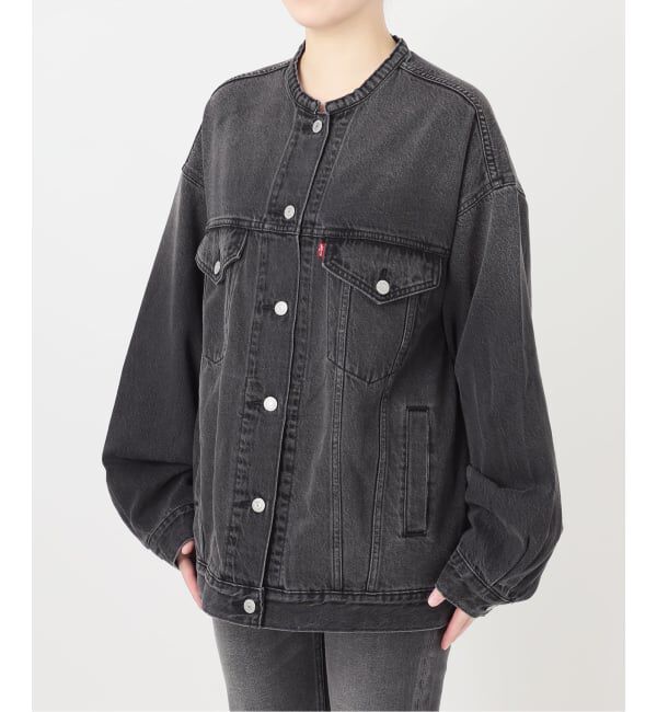 JOURNAL STANDARD relume「別注【LEVI&rsquo;S】COLLARLESS XL TRUCKER BK：デニムジャケット」|デニムジャケット|