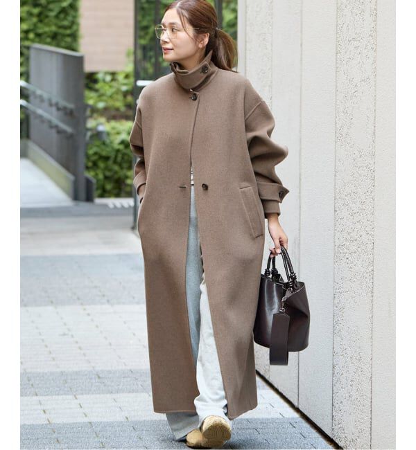 JOURNAL STANDARD「《追加予約》ヤクウールリバーバルカラーコート」|ステンカラーコート|