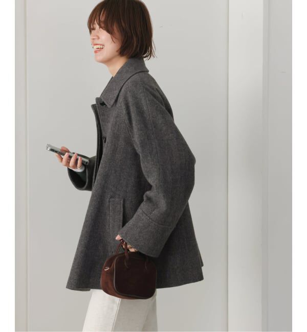 JOURNAL STANDARD relume「《追加予約 / 新色》尾州ウールスーパー100Aラインコート」|ステンカラーコート|