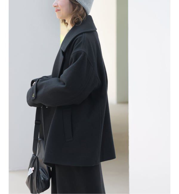 JOURNAL STANDARD relume「《WEB限定予約》尾州ウールモッサWブレストショートコート」|ピーコート|