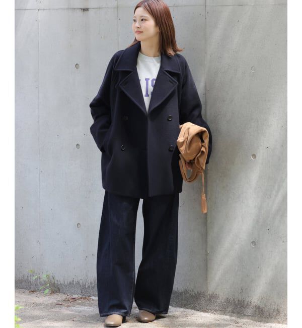 JOURNAL STANDARD relume「《予約》尾州ウールスーパー100スタンドPコート」|ピーコート|