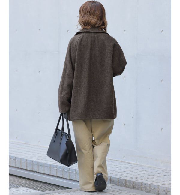 JOURNAL STANDARD relume「《予約》尾州ウールスーパー100スタンドPコート」|ピーコート|