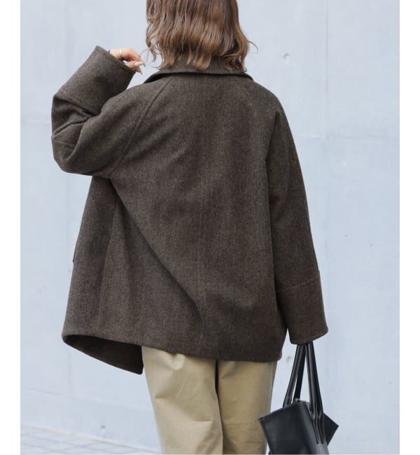 JOURNAL STANDARD relume「《予約》尾州ウールスーパー100スタンドPコート」|ピーコート|