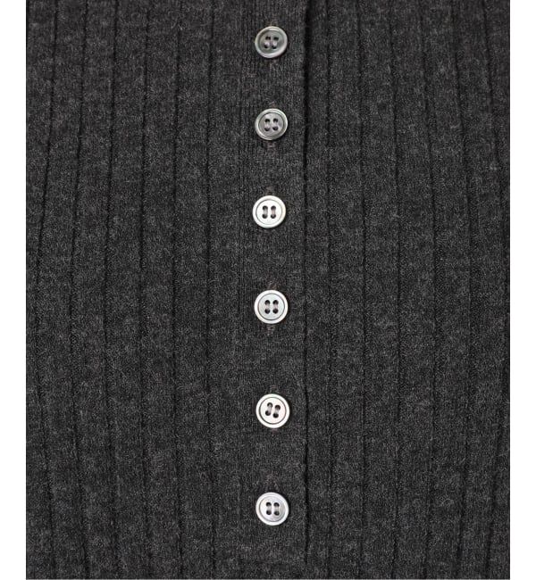 Spick and Span「《新色有り / 追加予約》ヘンリーネックリブニットワンピース」|ワンピース|