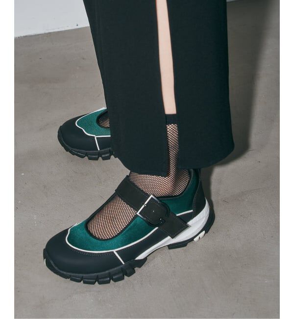 GRISE「《追加 / WEB+一部店舗限定》GRISE VIBRAM メリージェーンスニーカー」|スニーカー|グリーン