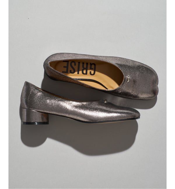 GRISE「《追加 / WEB+一部店舗限定》GRISE3cmレザーCURVYバレリーナ」|バレエシューズ|