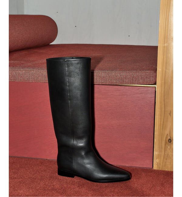 GRISE「《WEB+一部店舗限定》REMME/レメ 別注 LEATHER STRAIGHT ロングブーツ」|ロングブーツ|