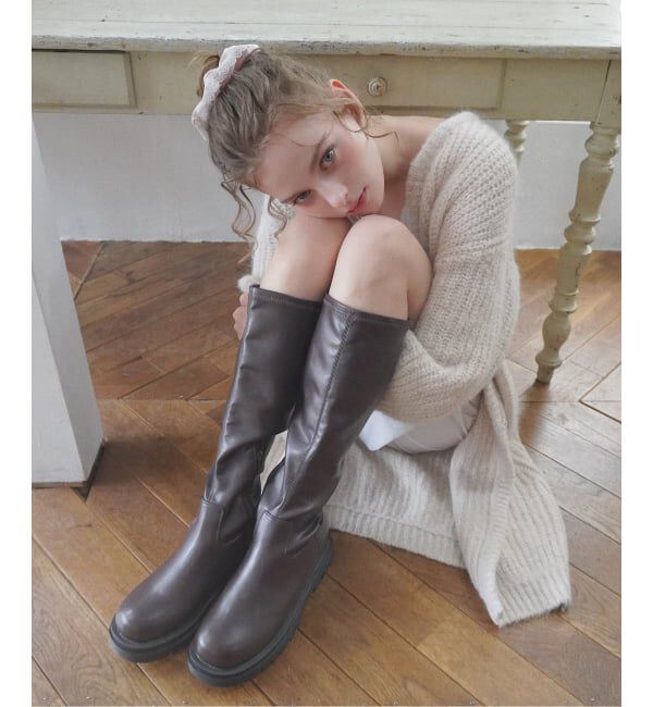  「《予約/WEB+一部店舗限定》Le decore / ル デコレ basic ロングブーツ」|ロングブーツ|