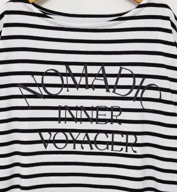 NOLLEY'S「【WEB限定】ウォッシャブルボーダープリントロンTee」|Tシャツ・カットソー|