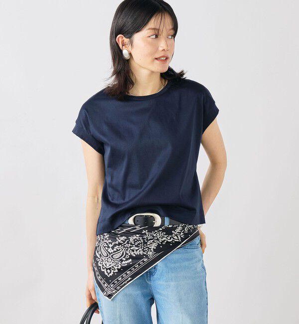 NOLLEY'S「ウォッシャブルワイドノースリーブTシャツ」|Tシャツ・カットソー|